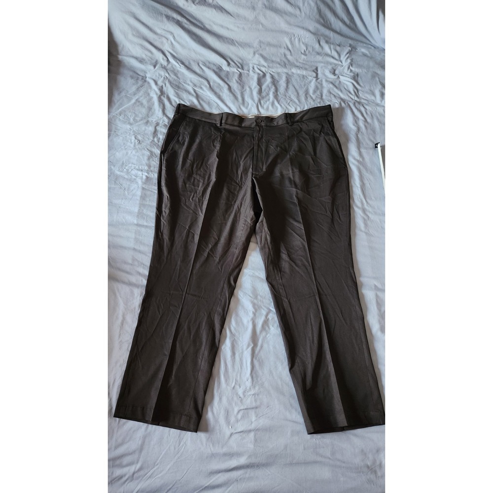 Walter Hagen Golf Pants Mens W48xL30 Black Stretch Chino Active Grip Waistband